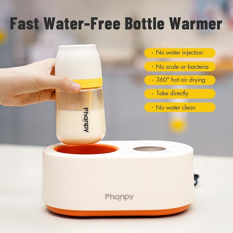 Phanpy Water-Free Bottle Warmer, 12-in-1 Multifuntion Fast Baby Bottle Warmer for Breastmilk, Bottle Warmer for Travel, Milk Warmer for Baby with Adjustable Temp Memory Function - Image 2